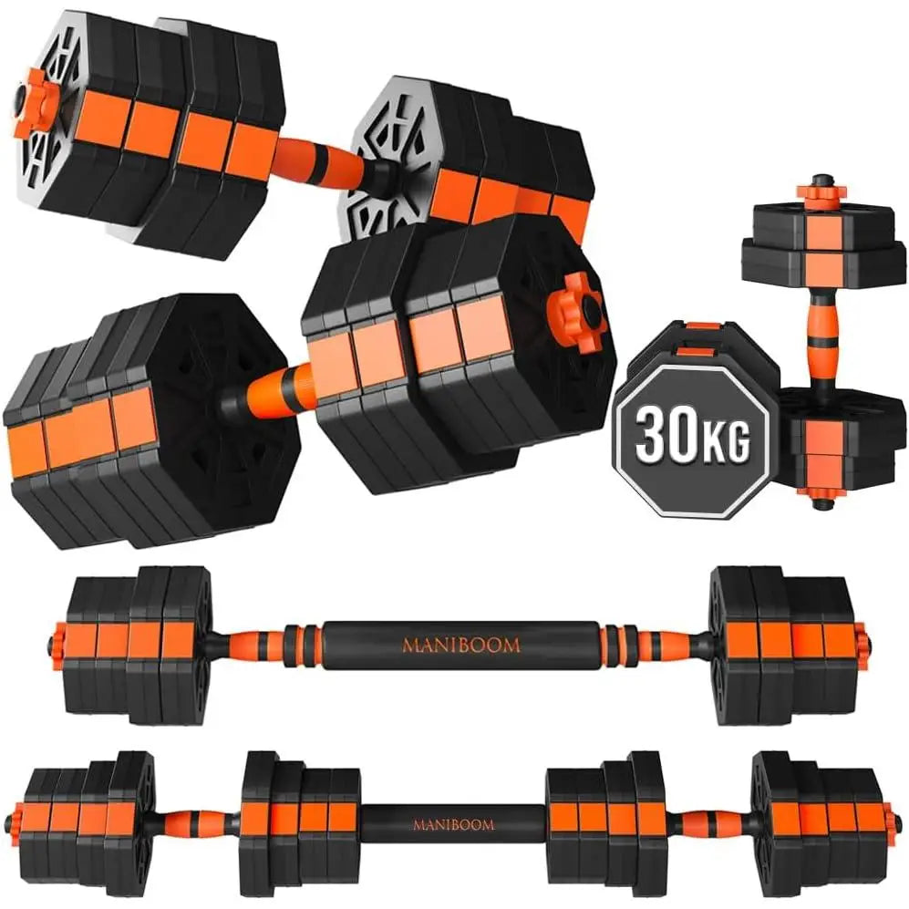 Mancuernas ajustables de 10 KG a 50 KG con barra antideslizante