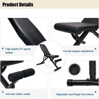 Banco plegable con 7 posiciones regulables 0º-75º