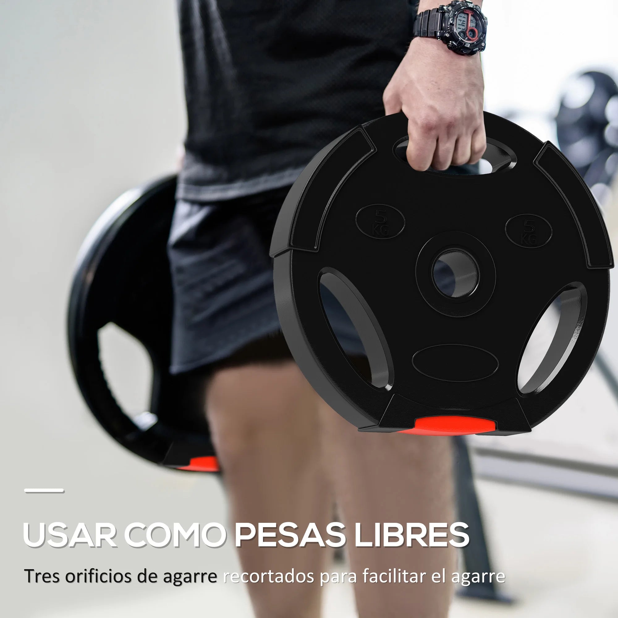 Set de Discos de Pesas 30 kg - 2X10 Kg 2X5 Kg