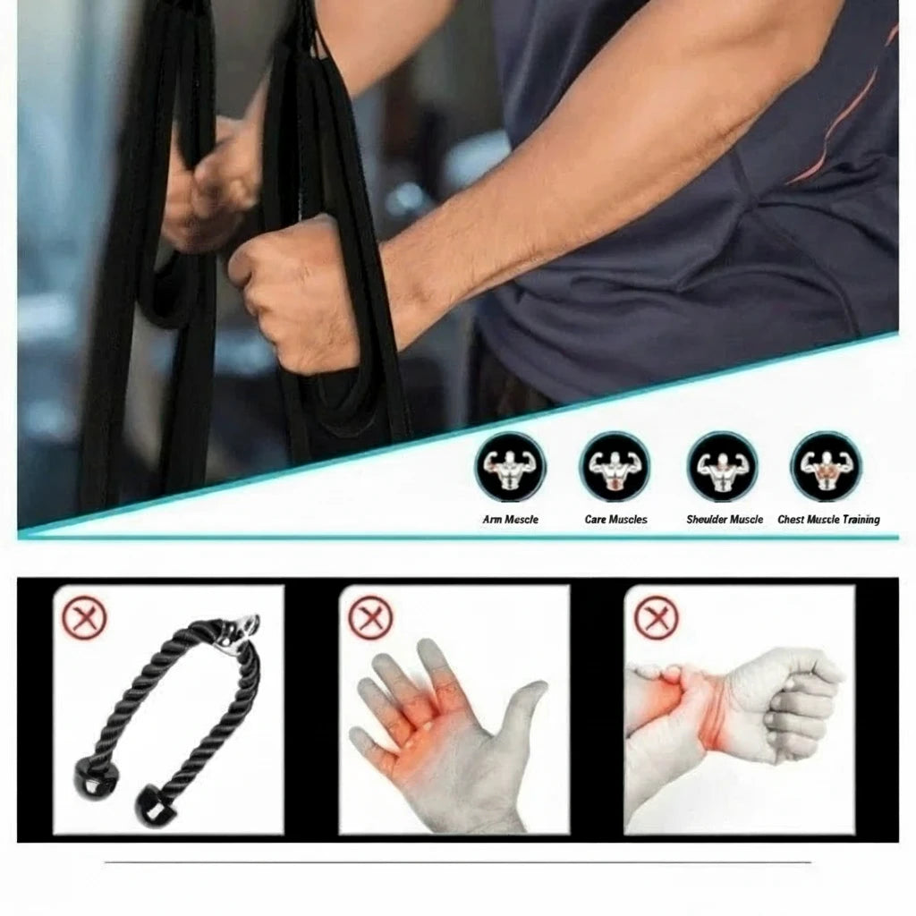 Agarre de Cuerda con 2 Longitudes para Polea