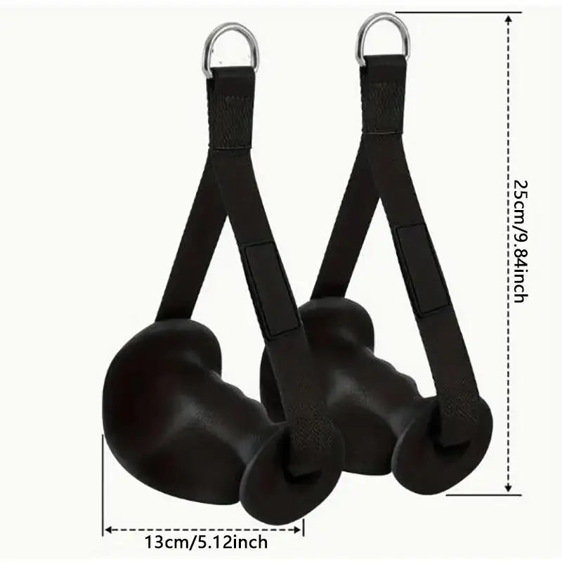 Agarre ergonómico con cuerdas para polea