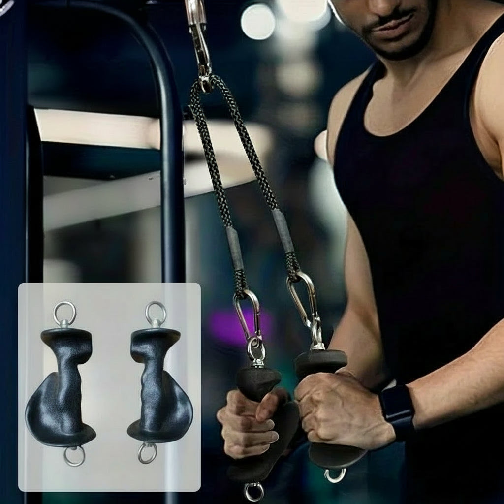 Agarre ergonómico para polea