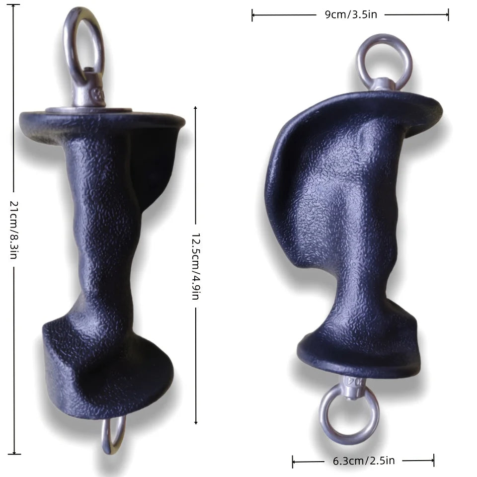 Agarre ergonómico para polea