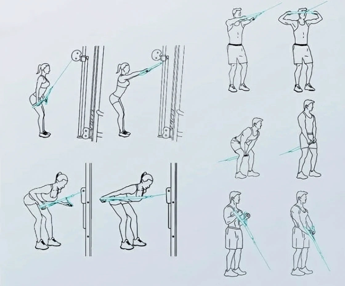 Agarre de Cuerda con 2 Longitudes para Polea