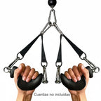 Agarre ergonómico para polea