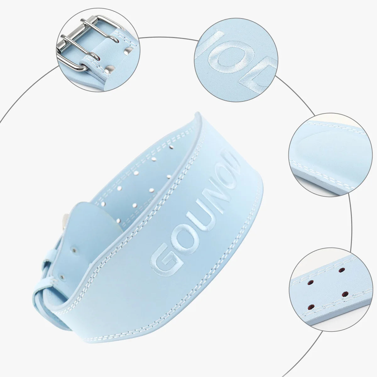 Cinturón de Levantamiento de Pesas Con Acolchado Lumbar